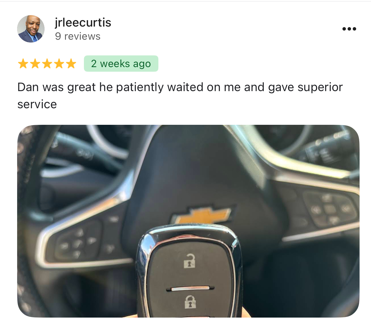 Customer review from jrleecurtis